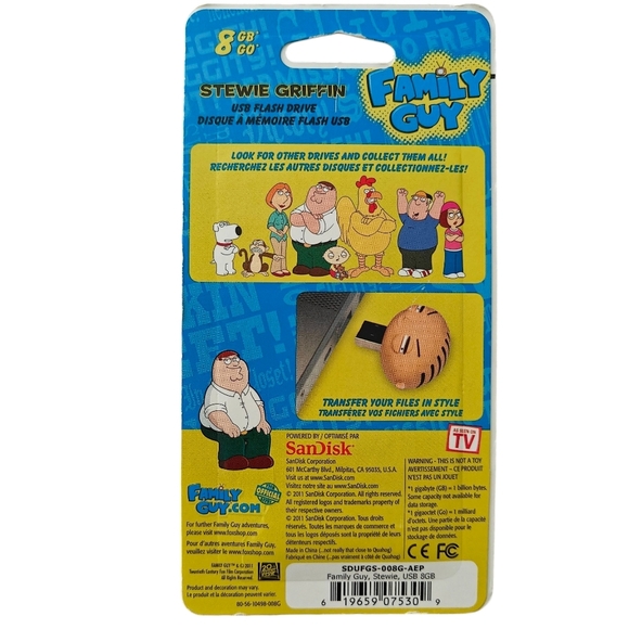 FAMILY GUY NWOT 8gb USB Flash Drive Set - Whole Family w/ Ultra RARE Brian G - Picture 13 of 14